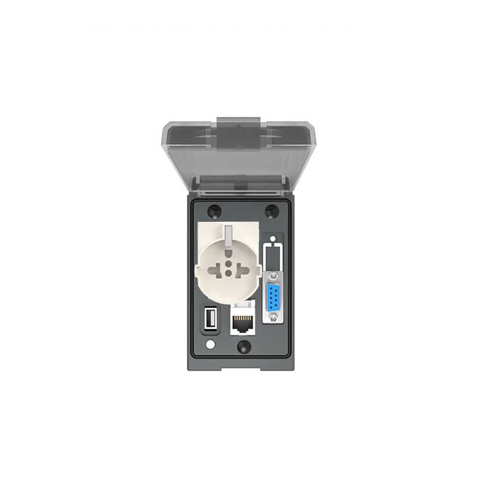 Front debug panel, European standard power socket, FAS-PURD-1EU, 9145209EU