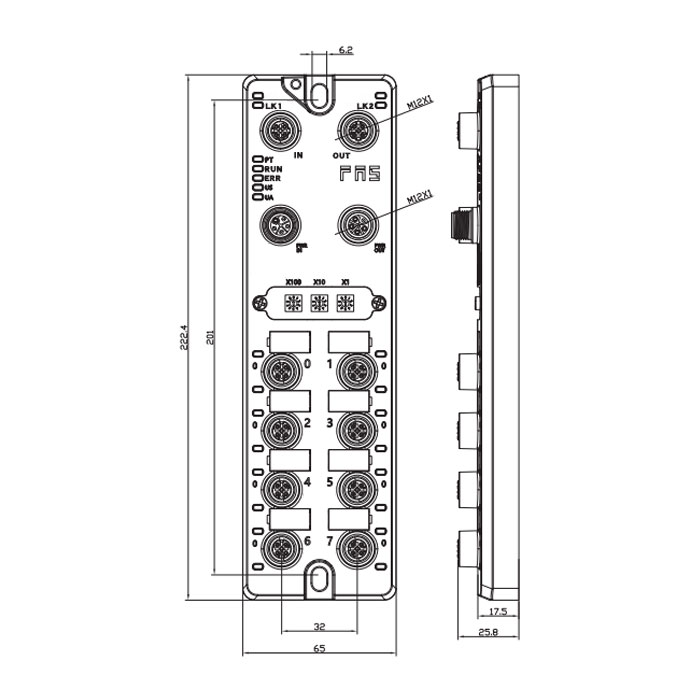 PROFINET protocol、M12 interface、14 DI/DO , 1 AI , 4-20 mA configurable、PNP、Remote module、001FC1