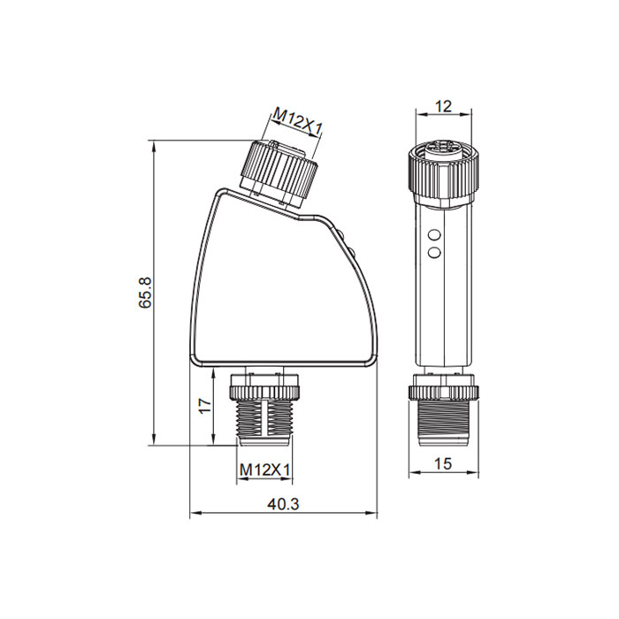 IO-Link Hub、1 AI, 0...20 mA current analog adapter、0AC021
