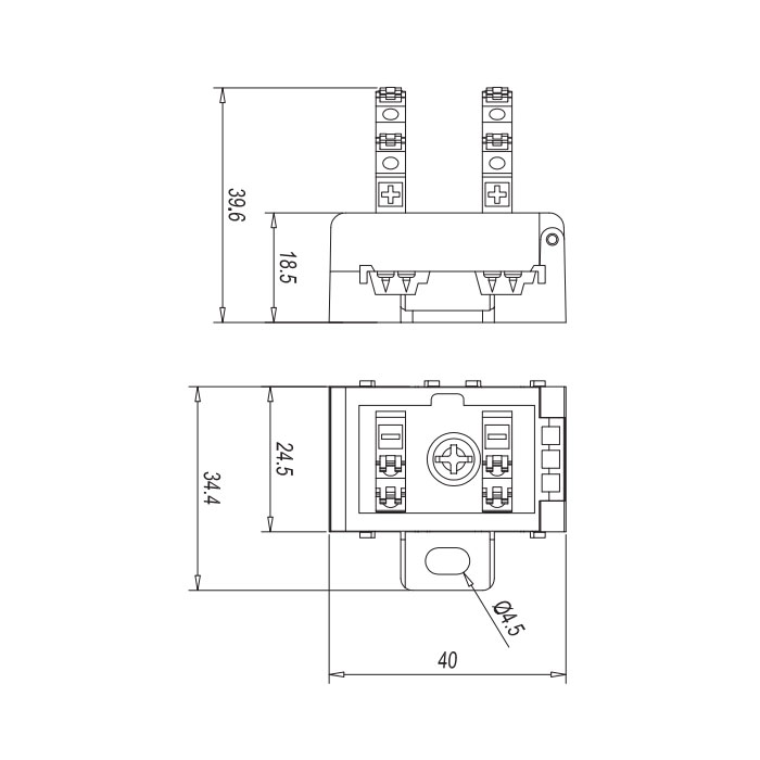 AS-i splitter、Insulation displacement connection technology / Push-in terminals、912949