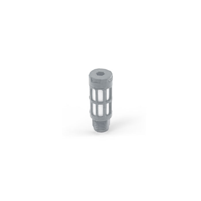 Plastic silencer, blue or gray, pneumatic solenoid valve accessories, for G1/2 thread, PSU-04