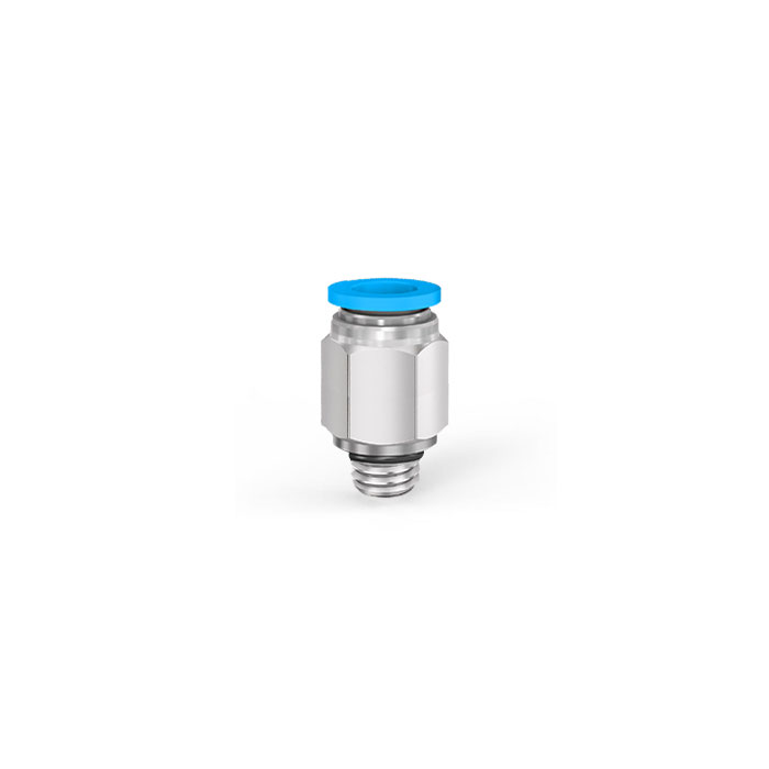 Tracheal connector (blue/white)、G1/8 thread、For trachea Φ4 mm、PC4-01-G