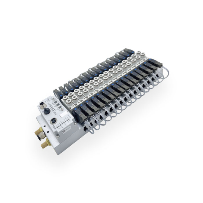 Multi-protocol bus valve island、16 valve positions、FV-XXX-16-S12-MPL