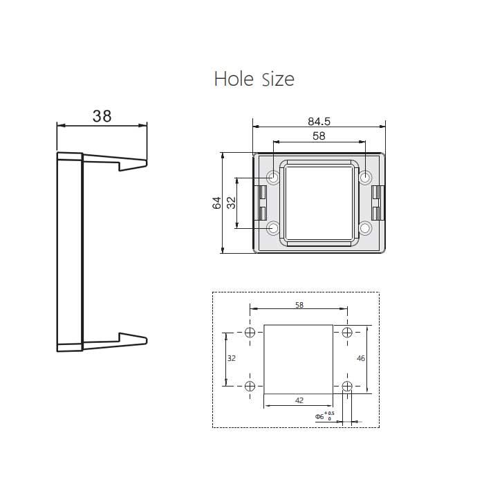 KBL SNAP-6 quick mount base、IP54、Matching KBL framework、040600
