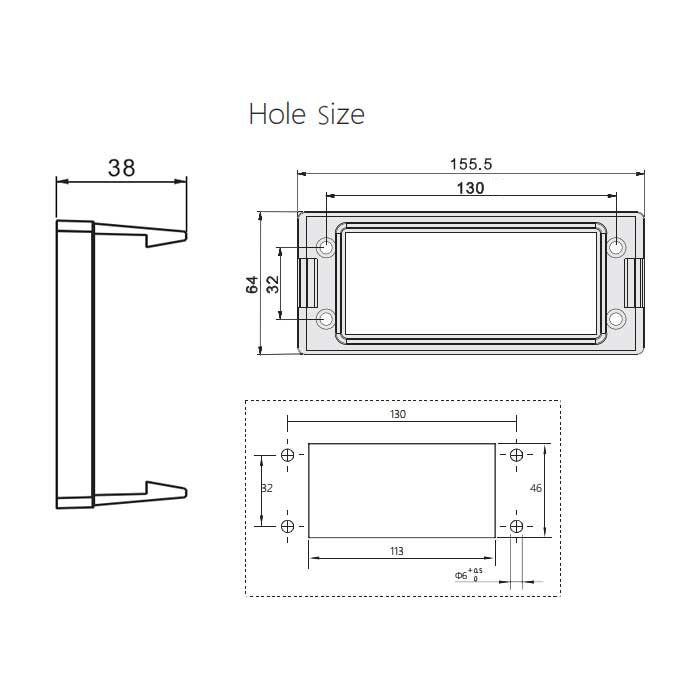KBL SNAP-24 quick mount base、IP54、Matching KBL framework、042400