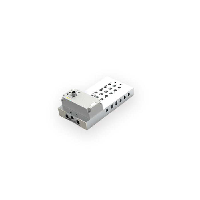 IO-Link通信阀岛、6个阀位、用于4V2系列阀规格G1/4、FV-A42-M526-IOL-WH